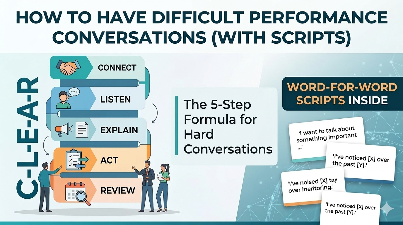 How to Have Difficult Performance Conversations as a New Manager (With Scripts)