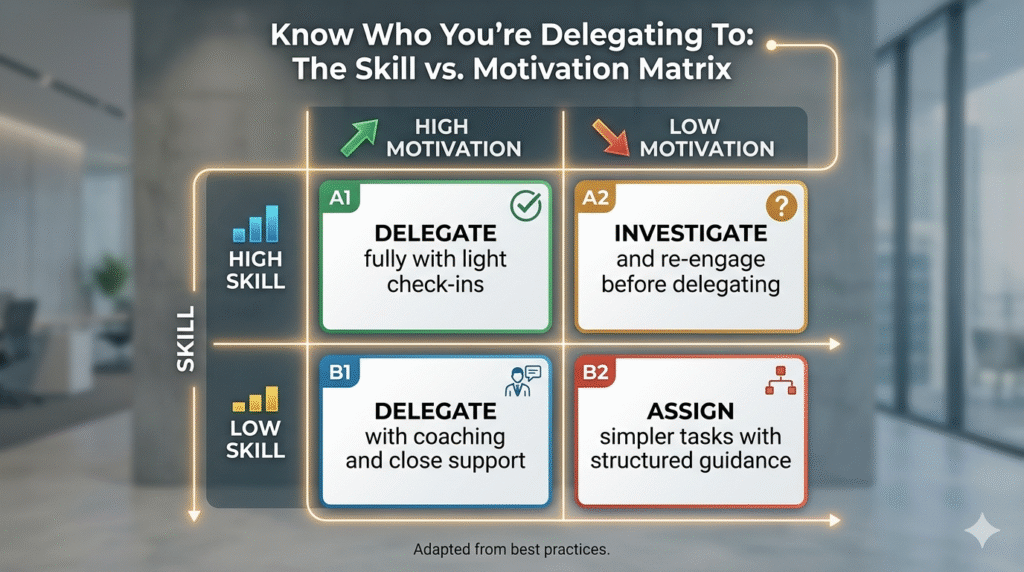Skill vs Delegation Matrix